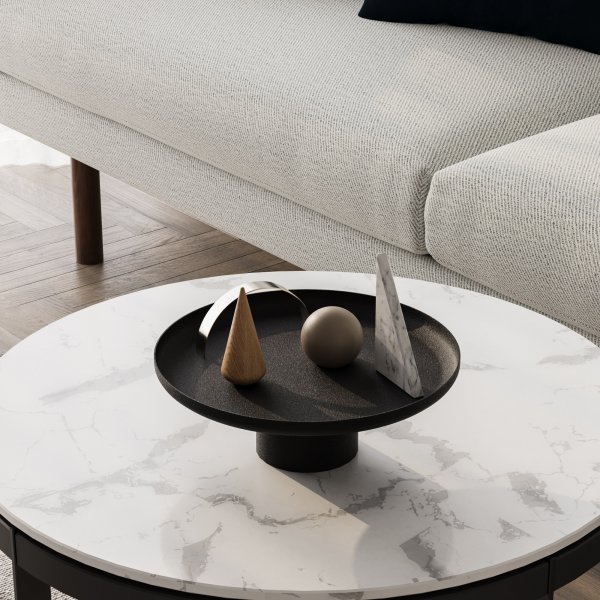 Nisiros dekorativt fat - Svart Nisiros dekorativt fat - Svart