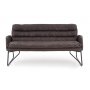 Gerda XL sofa - Mrk gr/svart