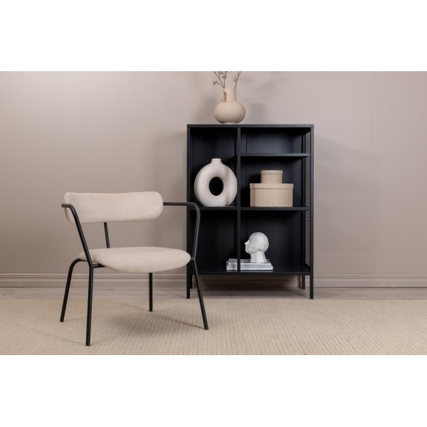 Shaun lenestol - Beige fløyel Shaun lenestol - Beige fløyel