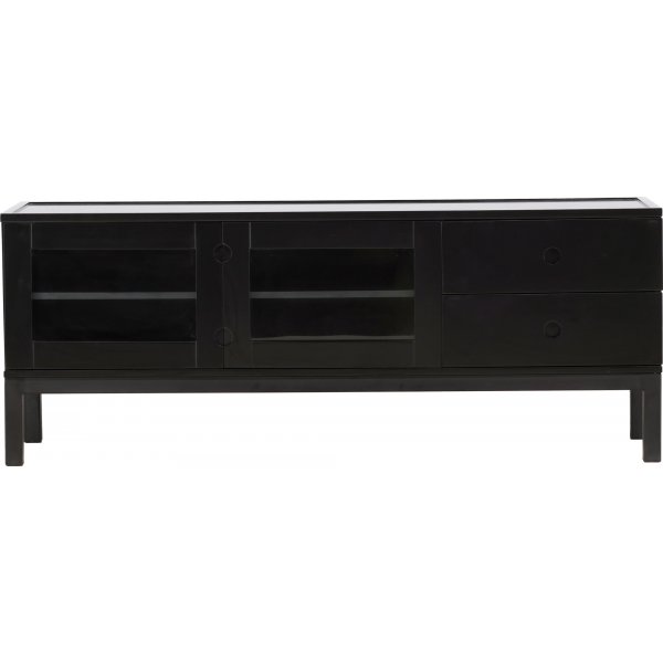 Alcoa mediabenk 150 cm - Sort