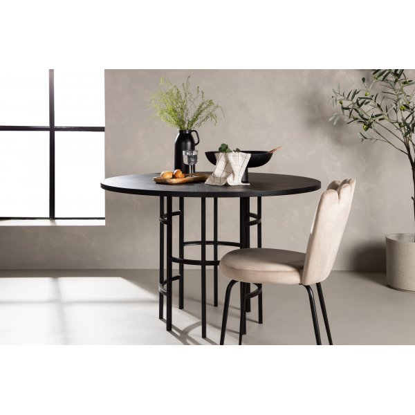 Laholm spisebord Ø115 cm - Sort Laholm spisebord Ø115 cm - Sort