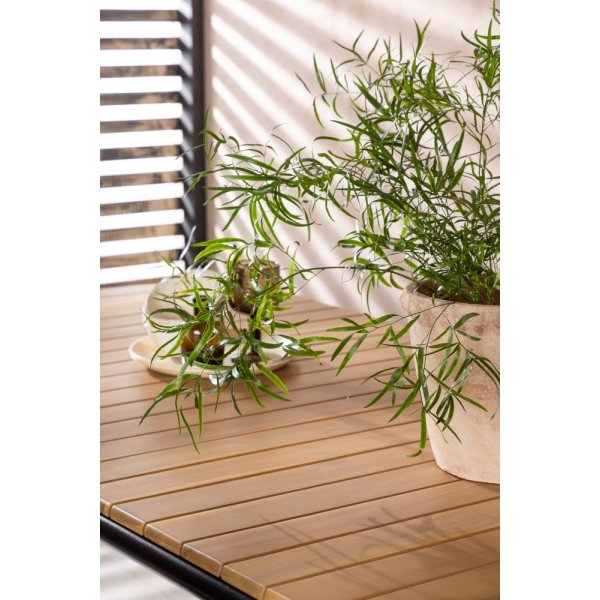 Holmbeck spisebord 200 x 90 cm - Sort/Natur Holmbeck spisebord 200 x 90 cm - Sort/Natur