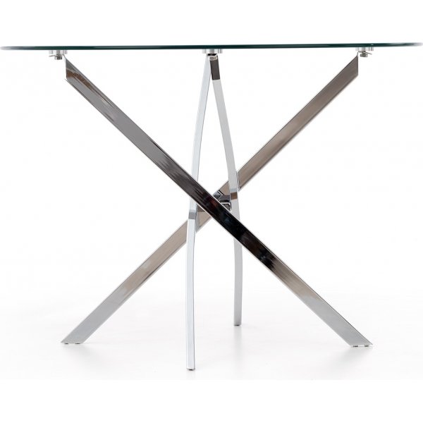 Raymond spisebord 100 cm - Krom