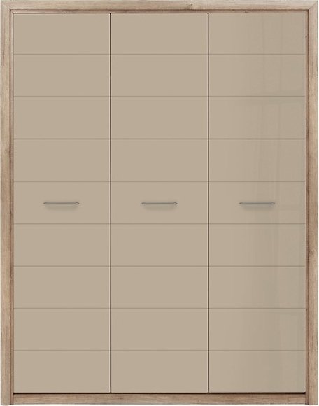 Pontus garderobe - Eik/beige