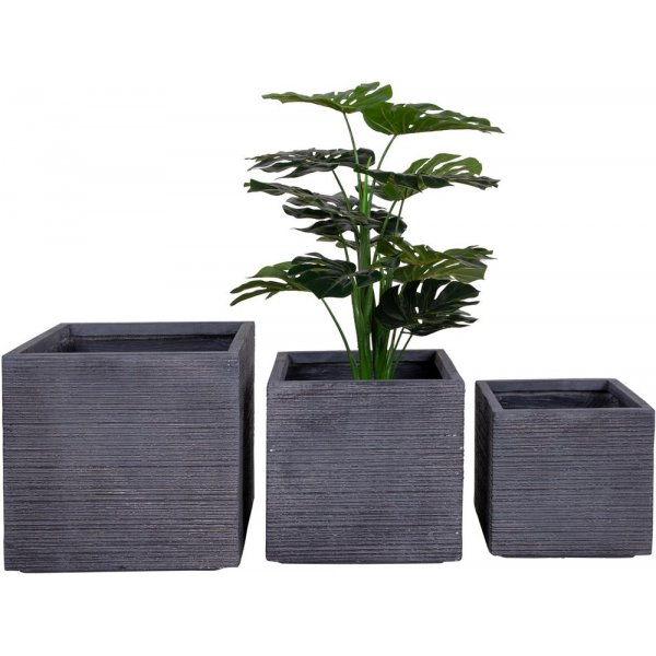 Auckland potter - Grå - 3 stk Auckland potter - Grå - 3 stk