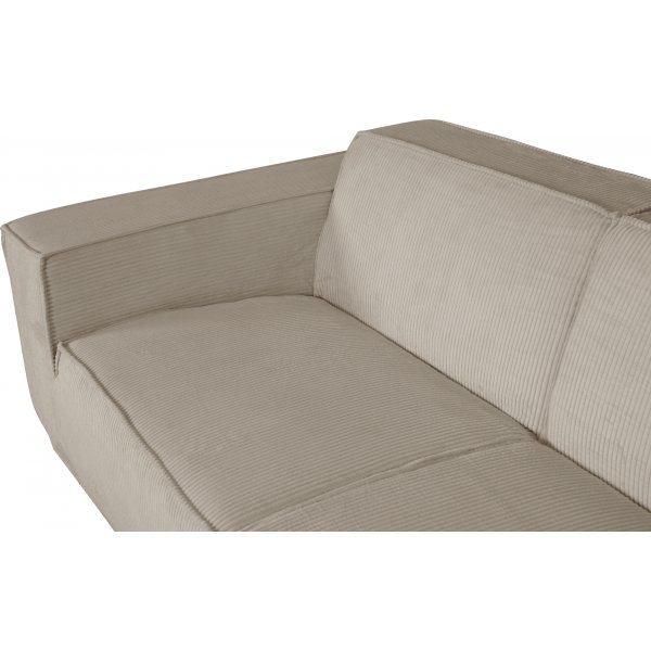 Modulsofa 310 cm i beige kordflyel