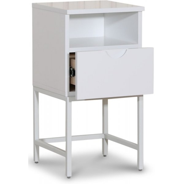 Lennox nattbord - hvit