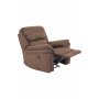 Reclinerlenestol Riverdale - Brun (Mikrofiber)