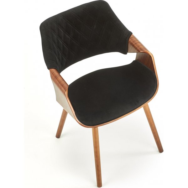 Cadeira lenestol 396 - Sort/valnøtt Cadeira lenestol 396 - Sort/valnøtt