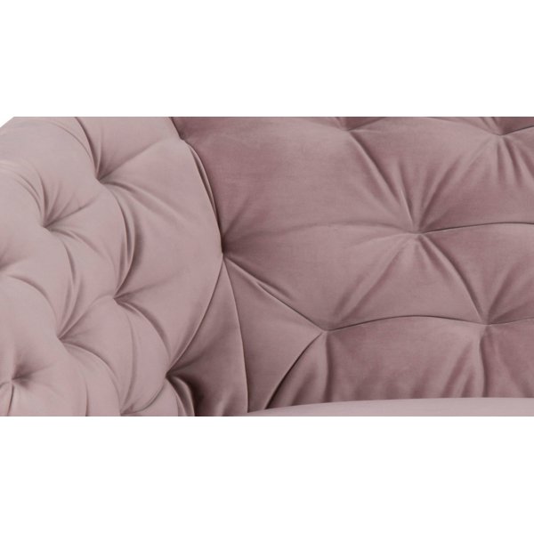 Felicia 2-seter sofa - Rosa (Fløyel) Felicia 2-seter sofa - Rosa (Fløyel)