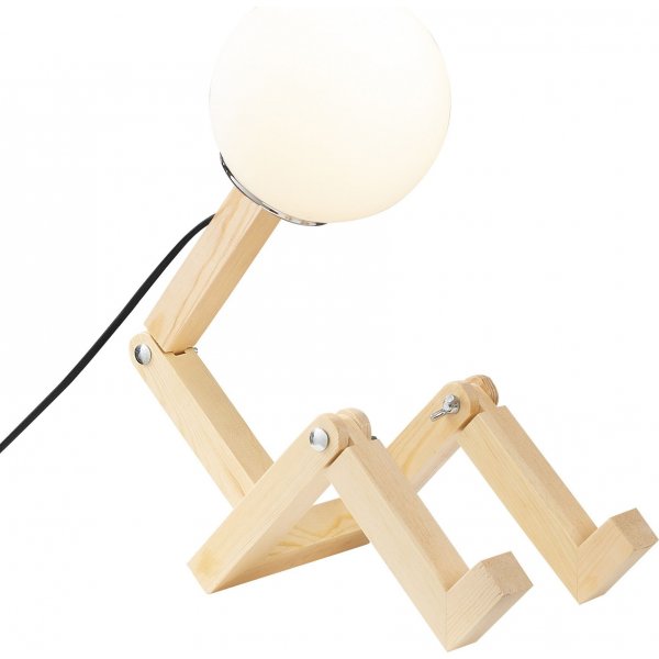 Milet bordlampe, opal - Naturell