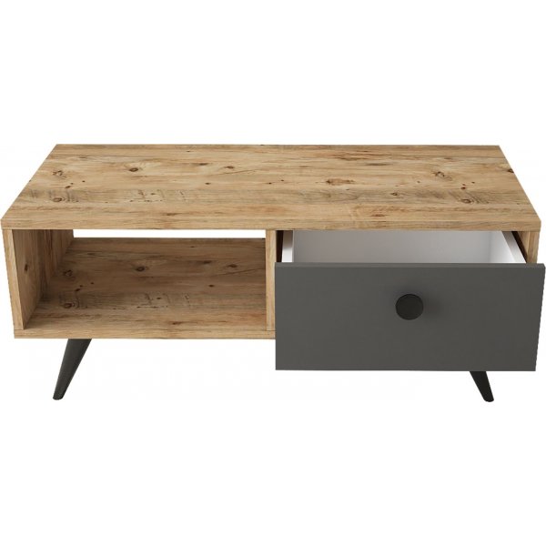 Vilamo salongbord - Furu/antrasitt Vilamo salongbord - Furu/antrasitt