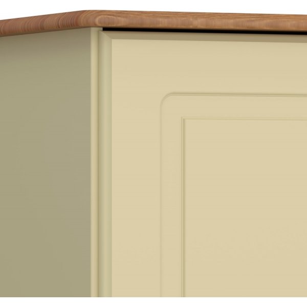 Richmond garderobe med 2 dører - Brun/kremhvit Richmond garderobe med 2 dører - Brun/kremhvit