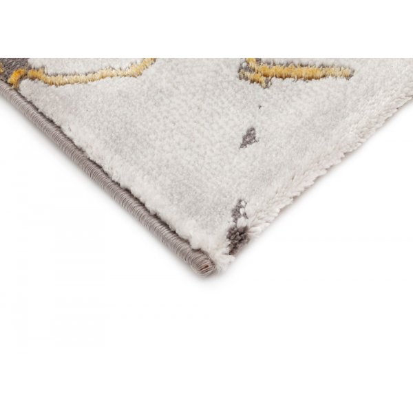 Maskinvevet teppe - Craft Concrete Gull