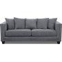 Temple Double Deco 3-seters sofa - Gr / slv nagler