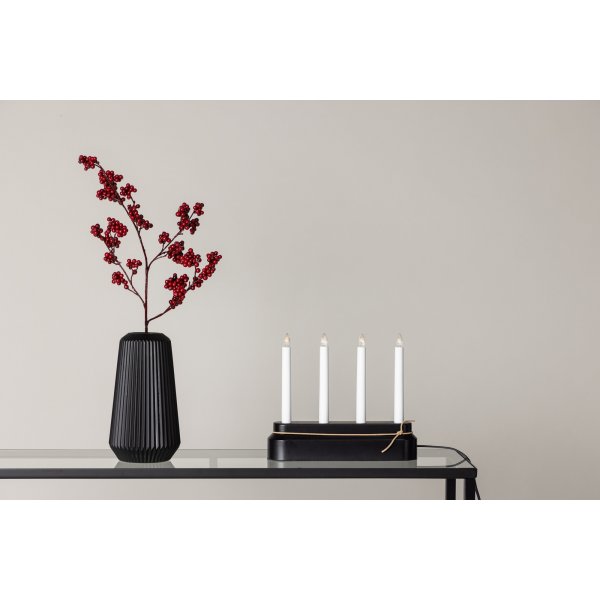 Näsfjället lysestake - Sort/Hvit Näsfjället lysestake - Sort/Hvit