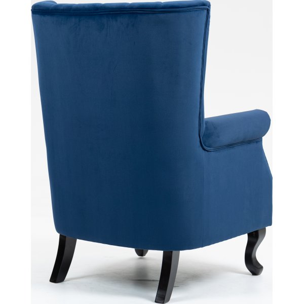 Bl flyelslenestol med reklaffer