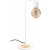 Harput bordlampe - Hvit/gull