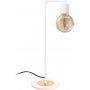 Harput bordlampe - Hvit/gull