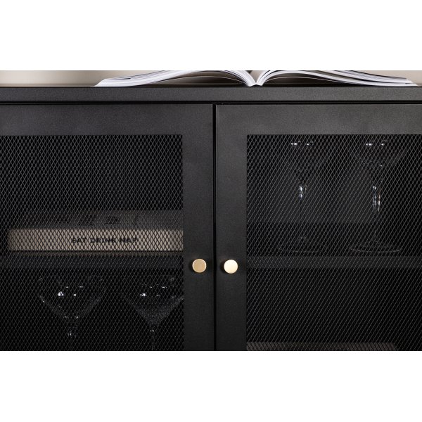 Trerike skjenk - Sort + Tekstilrens for møbler Trerike skjenk - Sort + Tekstilrens for møbler