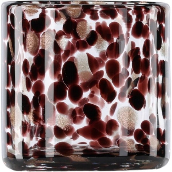 Glora lanterne Ø8 cm - Sort/Hvit Glora lanterne Ø8 cm - Sort/Hvit