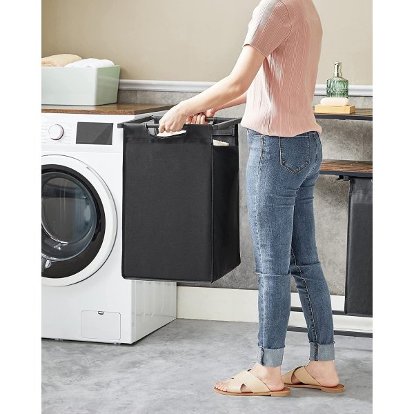 Ambrette Duo skittentøyskurv - Svart/brun Ambrette Duo skittentøyskurv - Svart/brun