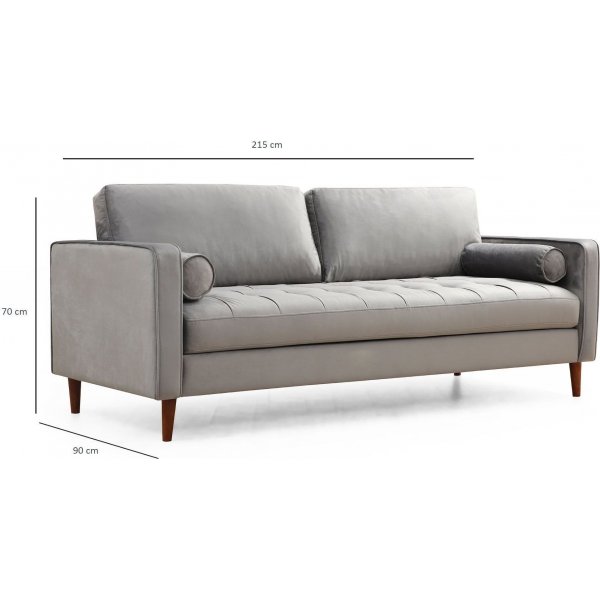 Rome 3-seters sofa - Lysegrå Rome 3-seters sofa - Lysegrå