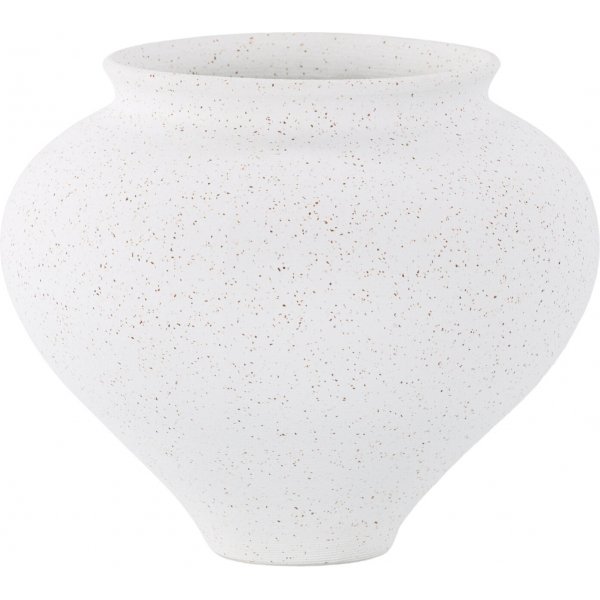 Rellis vase 18 x 18 cm - Sort/Hvit