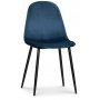 Smokey spisegruppe, rundt spisebord med 4 stk Carisma flyelsstoler - Bl + 4.00 x Serviettringer