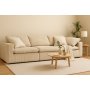 Modulsofa 320 cm i beige kordfløyel - Vera Modulsofa 320 cm i beige kordfløyel - Vera