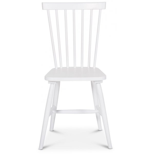 Spisegruppe rundt spisebord 120 cm og 4 hvite kurvstoler - Rosvik + 3.00 x Mbelftter