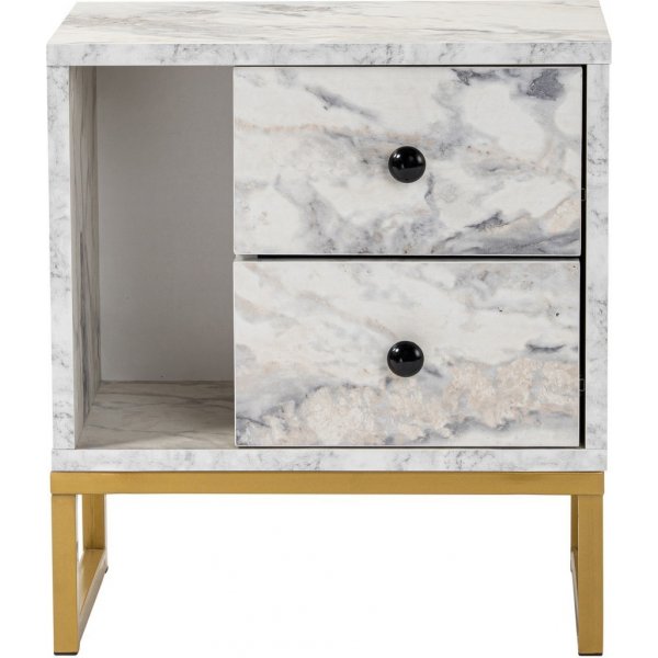 Glimmer nattbord - Freesia marmor/gull Glimmer nattbord - Freesia marmor/gull