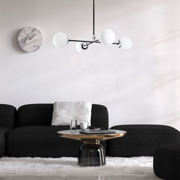 Lorea taklampe 1 - Sort/hvit