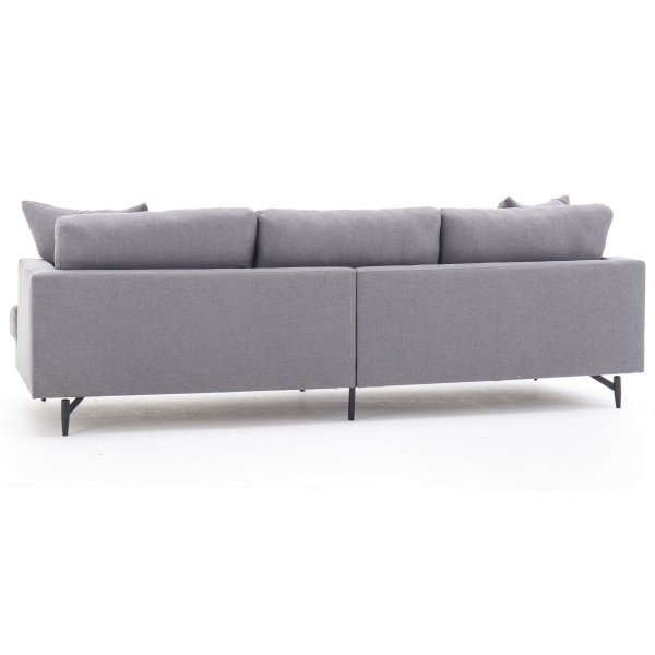 Safir 3-seter sofa - Grått stoff + Tekstilrens for møbler Safir 3-seter sofa - Grått stoff + Tekstilrens for møbler