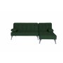Sovesofa med divan i grnn flyel