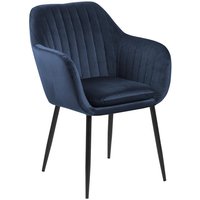 Oceanbay karmstol - Blå velour Oceanbay karmstol - Blå velour