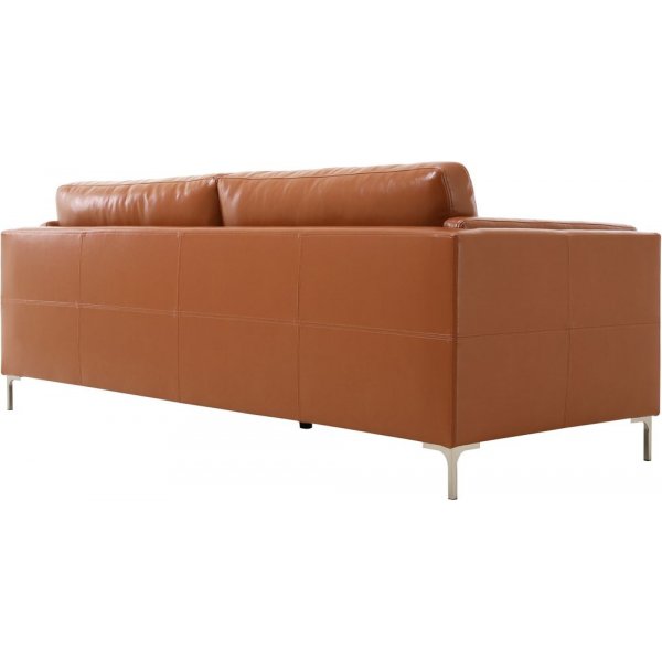 Cansas 3-seters sofa i cognac + Tekstilrens for møbler Cansas 3-seters sofa i cognac + Tekstilrens for møbler