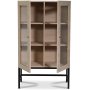Carl vitrineskap (Highboard) - Whitewash oak
