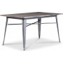 Industry cayote spisebord - Brstet metall / Tre + Flekkfjerner for mbler