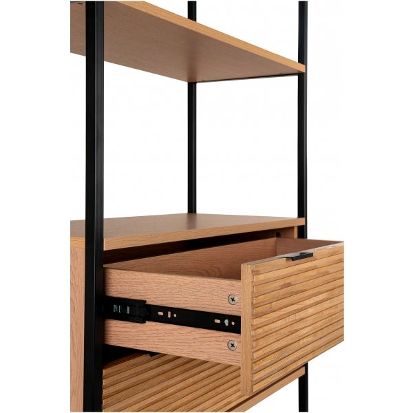 Minato bokhylle - Ask/svart Minato bokhylle - Ask/svart