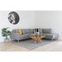 Lido Hjrnesofa med pen finish - Lysegr