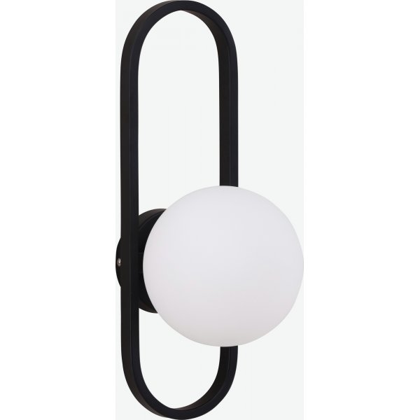Alpes vegglampe - Sort/hvit