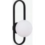 Alpes vegglampe - Sort/hvit