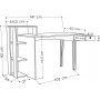 Loyd skrivebord - Hvit/lys mokka