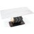 Vincenzo spisebord 160-200 x 90 cm - Hvit marmor/svart/gull