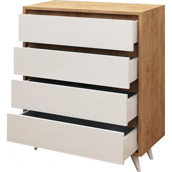 Suvera kommode - Eik/hvit Suvera kommode - Eik/hvit