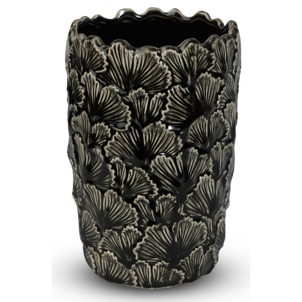 Vase Ginkgo H22 cm - Svart