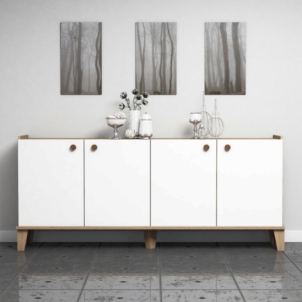 Somero skjenk - Eik/hvit