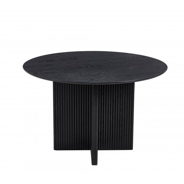 Crossby rundt spisebord Ø120 cm - Sortbeiset eik Crossby rundt spisebord Ø120 cm - Sortbeiset eik