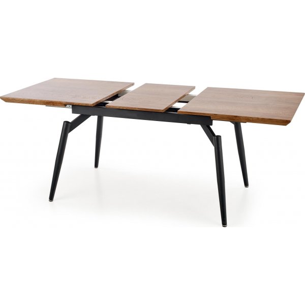 Mishi spisebord 140-180 cm - Eik/sort